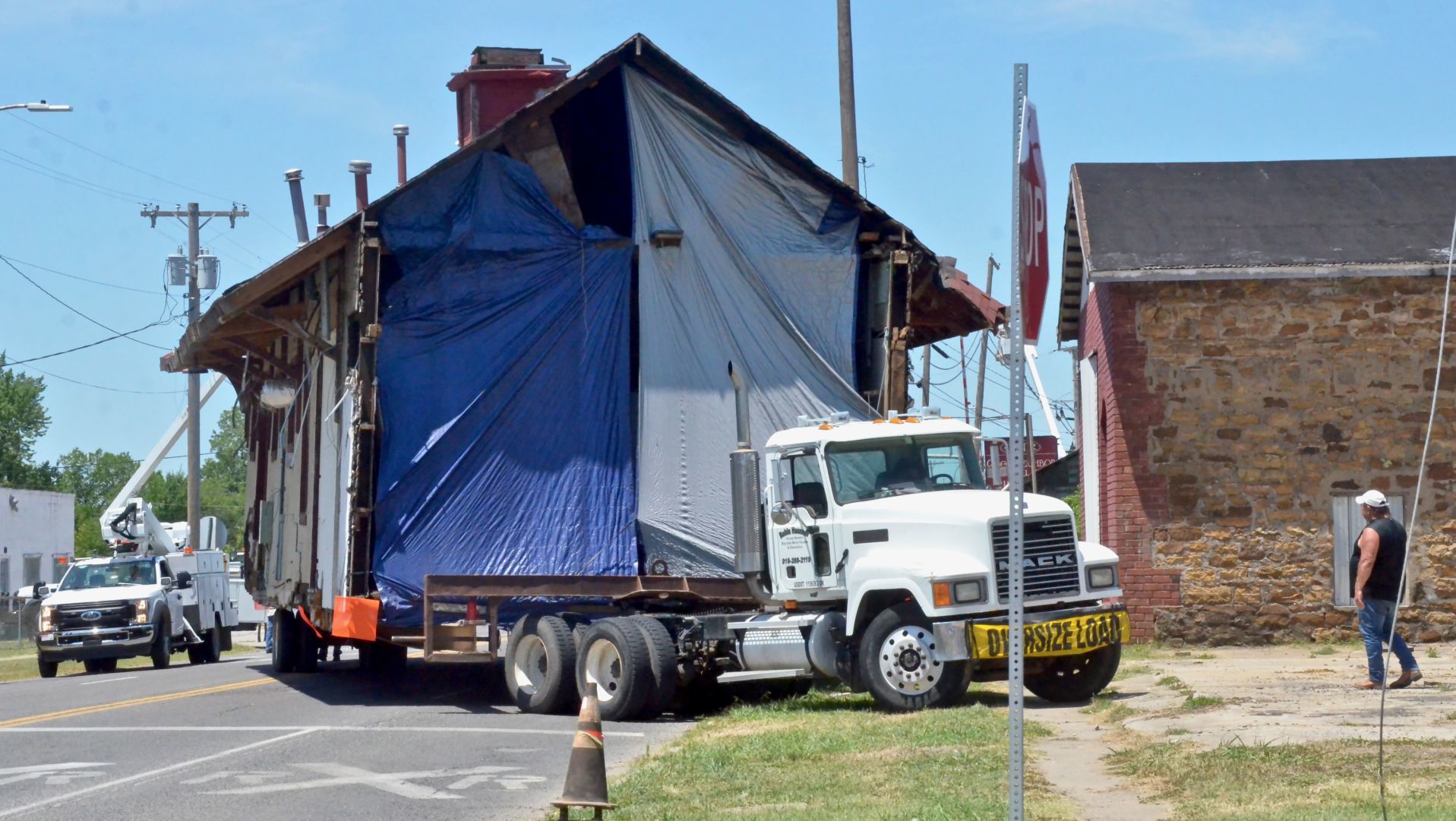 Train depot moved to new home